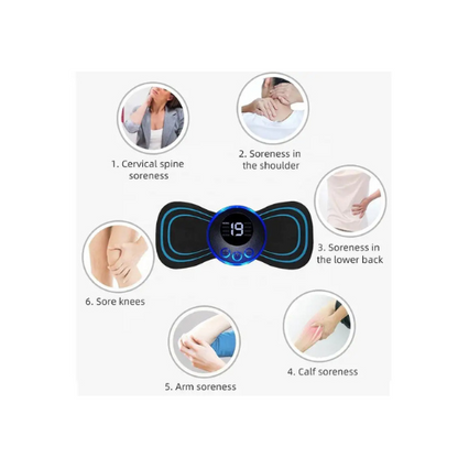 Full Body Mini Massager Machine for Pain Relief Butterfly Shape for Body Pain